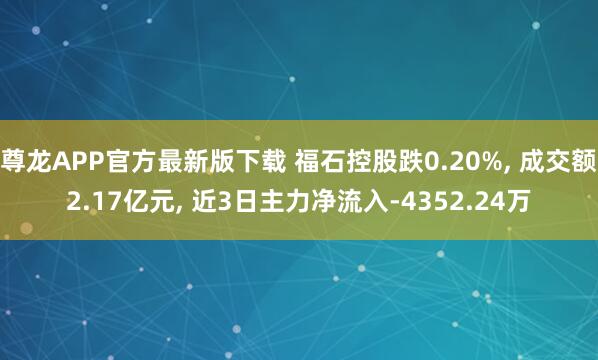 尊龙APP官方最新版下载 福石控股跌0.20%， 成交额2.17亿元， 近3日主力净流入-4352.24万