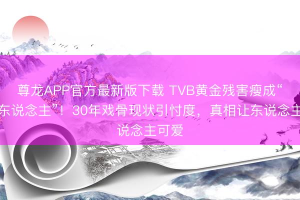 尊龙APP官方最新版下载 TVB黄金残害瘦成“纸片东说念主”!30年戏骨现状引忖度,真相让东说念主可爱